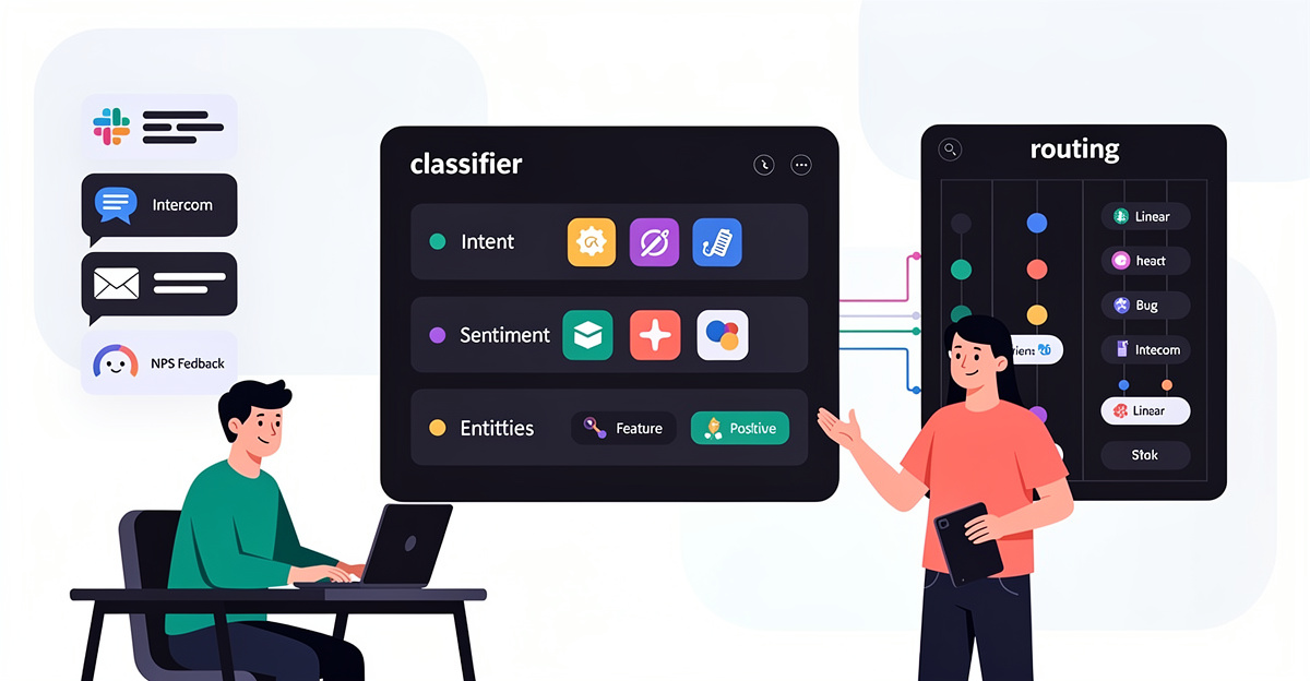Smart Content Analysis for Linear: Route Feedback Without Reading Every Message End-to-End